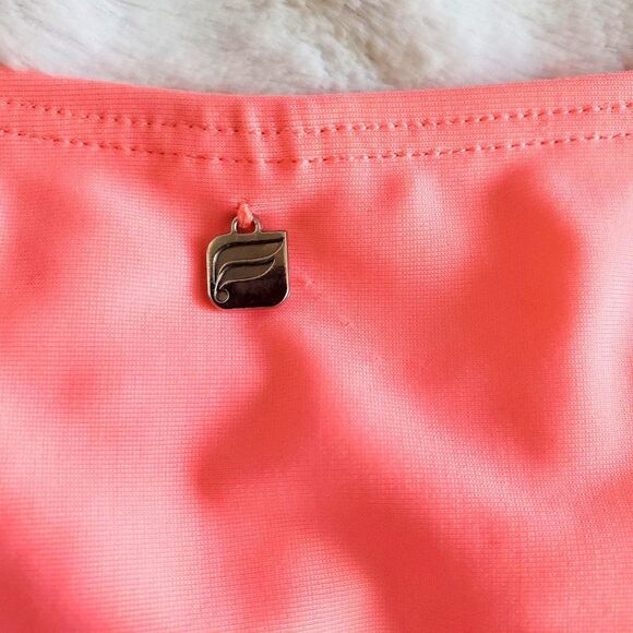 Fabletics Womens Bikini Bottom Pink Xl Plus Size Side Knot - Picture 2 of 5